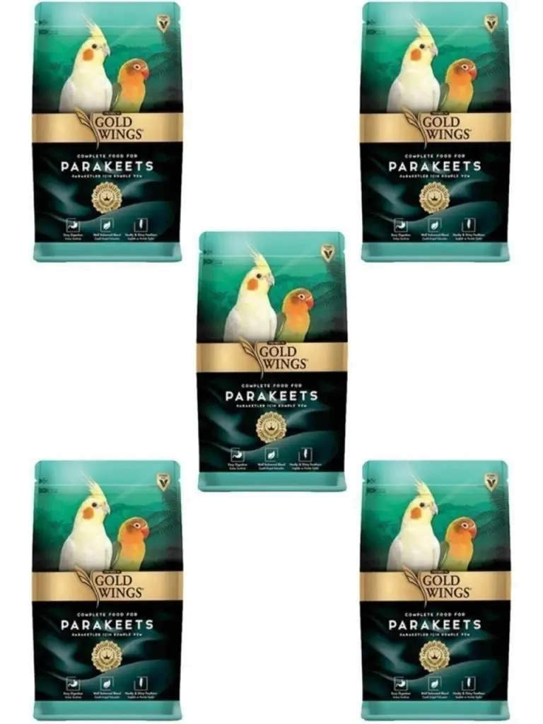 5 Adet Gold Wings Premium Paraket Yemi 1 kg Skt:08/2028