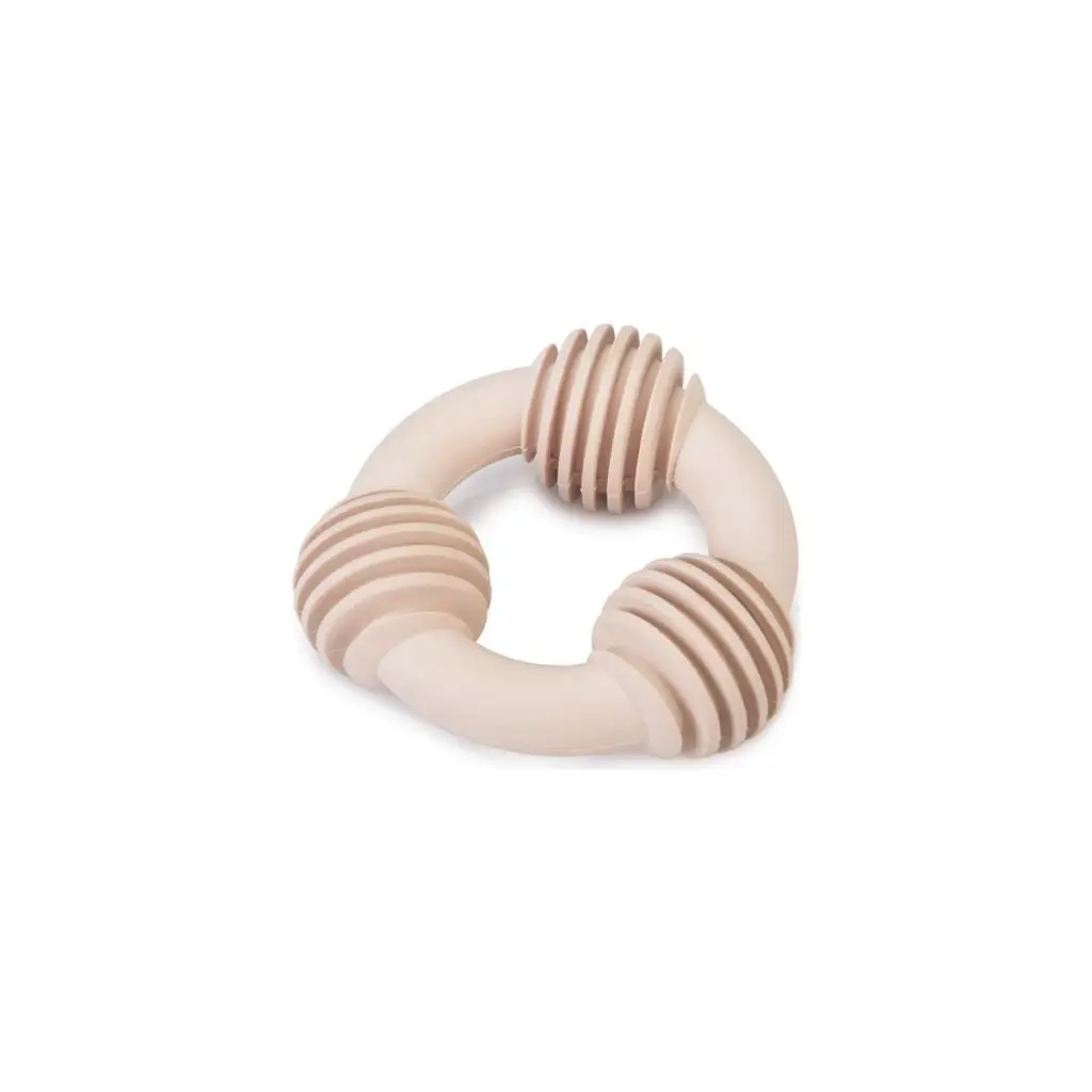 Beeztees Yavru Köpek Diş Oyuncağı, İçi Dolu Halka, Kauçuk, Pembe, 8cm