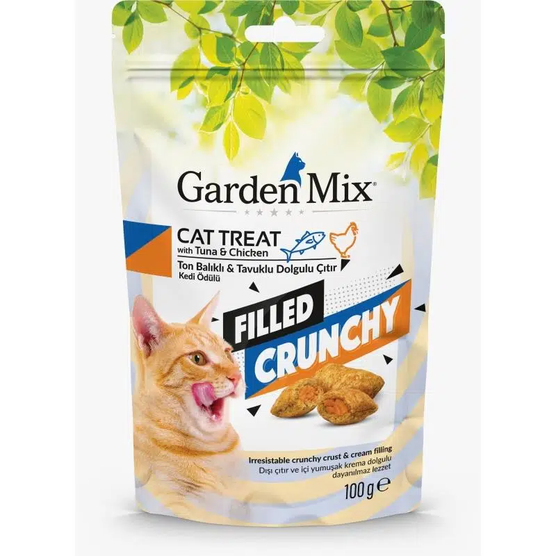 Gardenmix Ton Balıklı Ve Tavuklu İçi Dolgulu Kedi Ödülü 100 GrSkt: 10/2028