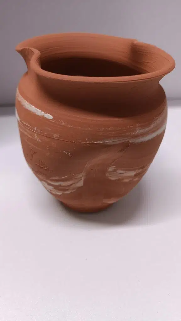 Netx Çömlek Büyük Vatoz Küpü 14x13 Cm Ezik Büzgülü Akvaryum Dekoru 