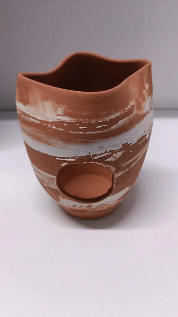 Netx Çömlek Büyük Vatoz Küpü 14x13 Cm Kare Ezik Akvaryum Dekoru 
